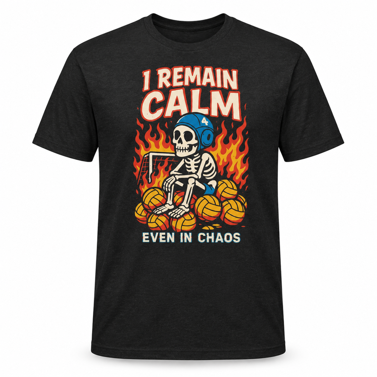 Camiseta I Remain Calm negra - vista frontal