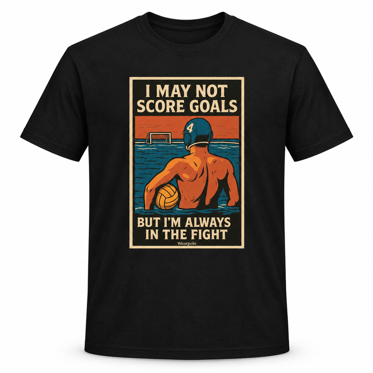 Camiseta Siempre en la Pelea negra - vista frontal